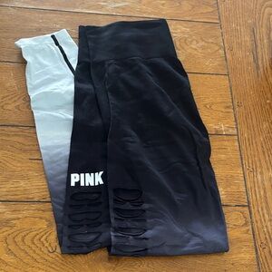 PINK Victoria's Secret Kids Leggings in Black and Gray